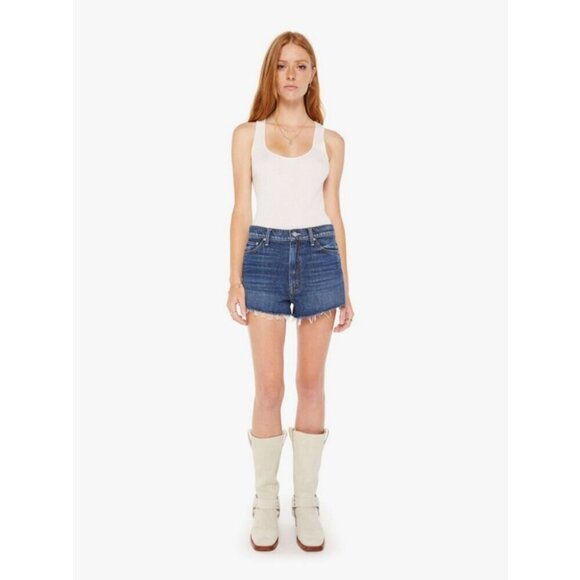 💕MOTHER💕 Dodger Short Short Fray Shorts Did You Bring Me Anything 28 NWT - Picture 3 of 16